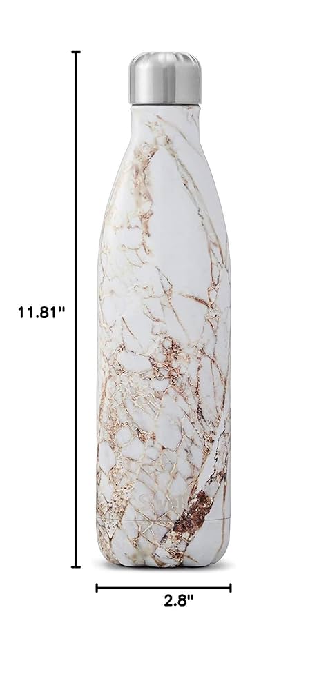 Amazon.com: S'well Steel Water Bottle-25 Calacatta Gold